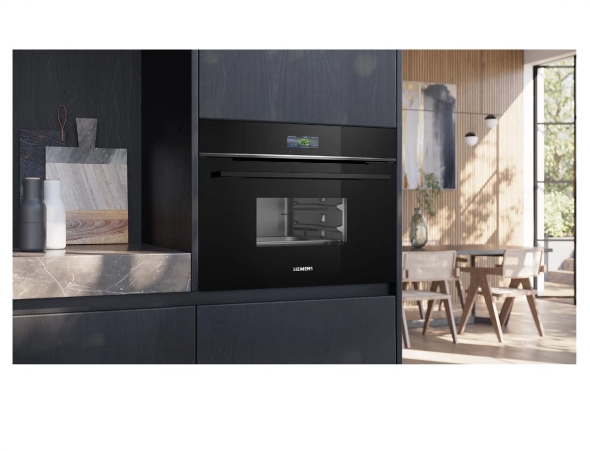 Siemens CD714GXB1 | Inbouw stoomoven | 45 cm | Zwart | FullSteam – foto 5