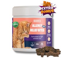 Allergy Relief - Anti-Allergie Kat - Kattensupplement - Verlicht jeuk, huidirritatie, wondjes en rode bultjes - Anti Jeuk Kat - Natuurlijk Anti Jeuk middel - XXL Pot - 50% extra inhoud - Genoeg voor 6 maanden