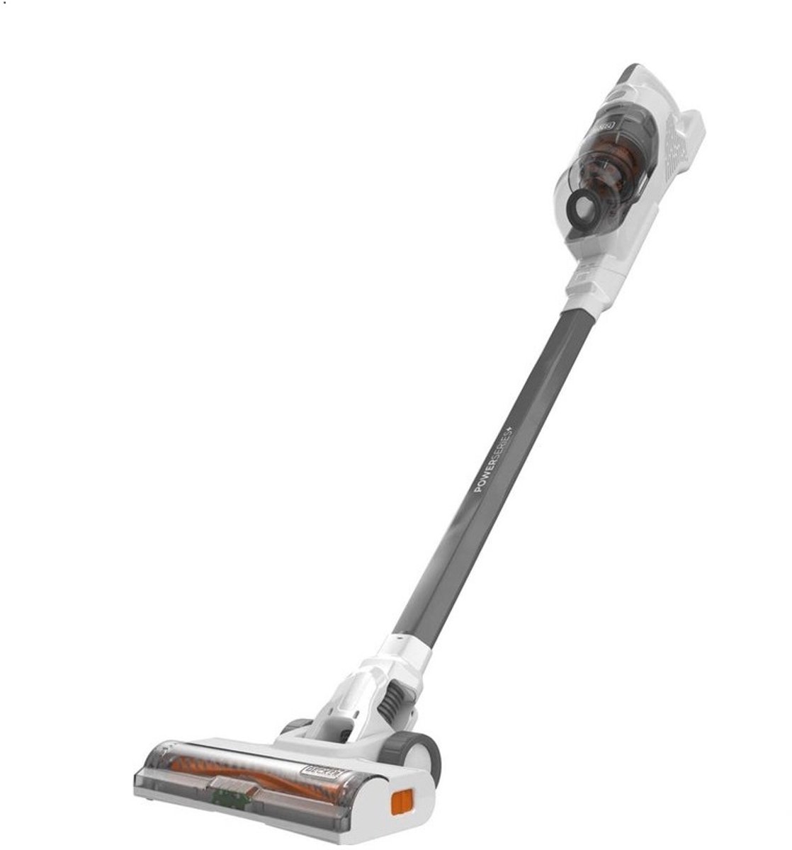 Black & Decker BHFEA515J steelstofzuiger & elektrische bezem Zakloos 0,5 l Oranje, Wit