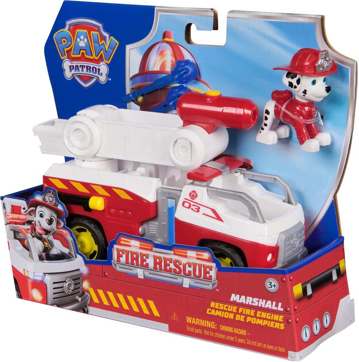 PAW Patrol - Brandweerredding - Marshall's Brandweerwagen - speelgoedauto met speelfiguur — afbeelding 7