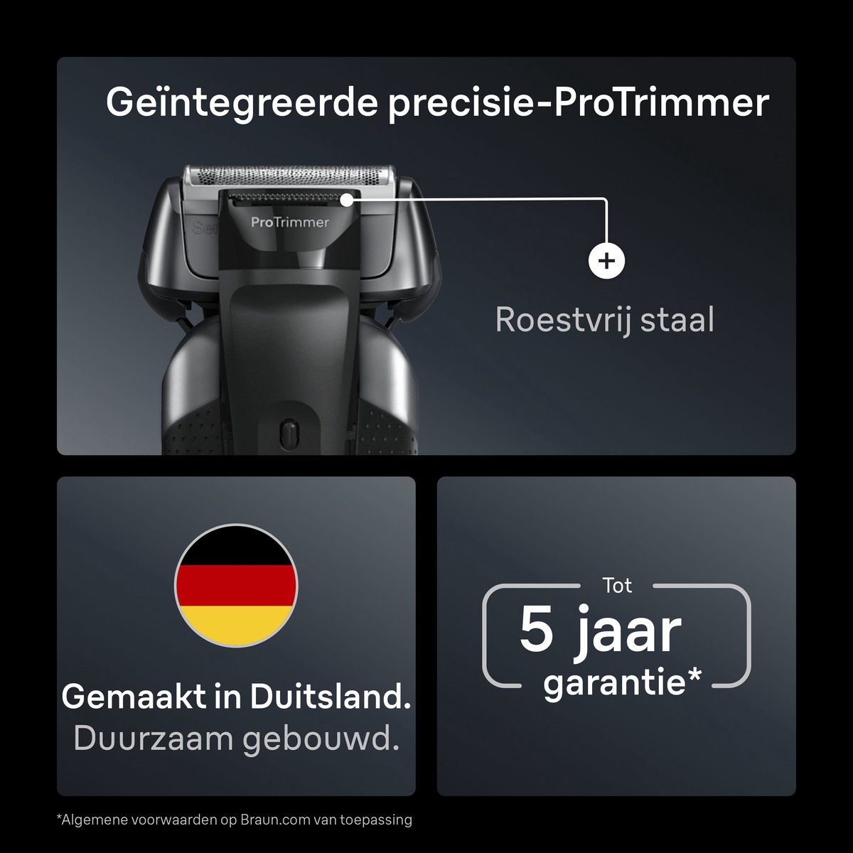 Braun Series 8 Elektrisch Scheerapparaat - SensoAdapt - afbeelding 3