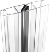 Minismus 200cm Verticale Douchedeurafdichting 6-8 mm met Magneetprofiel - 90/180° Glas-tegen-glas Magnetische Douchestrip voor Glasdikte 6/7/ 8mm - Magneetstrip Douchedeur