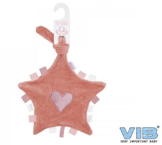 VIB Tutteldoekje Hart Oud Roze van Jollein — afbeelding 2