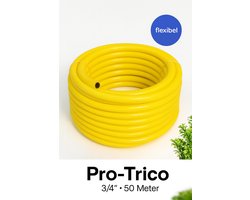 Pro-Trico Tuinslang 3/4 Inch - 50 Meter Waterslang 19 mm met Trico-inlage 10 Bar - Tricoflex Beschikbaar in 25 / 50 / 100 meter - Tuinpomp Hydrofoorpomp Besproeiing