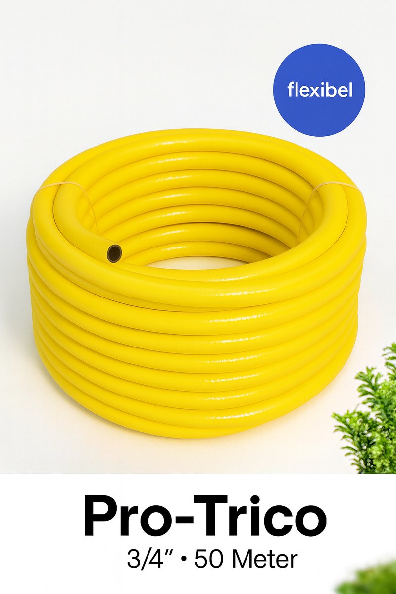 Helios Premium tuinslang, 3/4 inch, 4-laags waterslang, irrigatieslang (30 m
