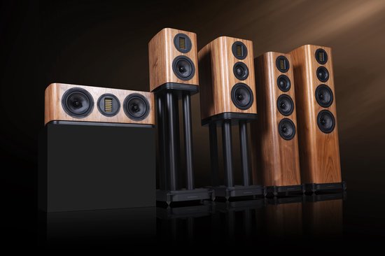 Wharfedale EVO 5.1 Boekenplank Speakers - Hifi Stereo Set - Passieve Speaker - 2-Weg Luidsprekers - Walnoot van Merkloos — afbeelding 5