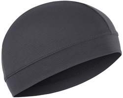 2 stuks vochtafvoerende schedelmuts/helmvoering/hardloopmutsen voor heren - ademende koepelmuts met zweetband voor motorrijden en fietsen - Donkergrijs