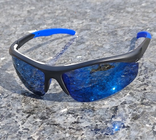 WK Premium Sportieve Zonnebril - TR90 Ultralicht Frame met Zachte Rubberen Neus- & Oorpads - Gepolariseerde UV400 Lenzen met REVO Coating - Comfort & Helder Zicht voor Onderweg van Merkloos — afbeelding 3
