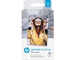 HP Sprocket - Zelfklevend fotopapier - 5 x 7,6 cm - 50 vel