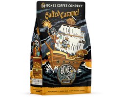 Bones Coffee - Salted caramel - ground coffee - gemalen koffie - koffie caramel - halloween - caramel - flavoured koffie