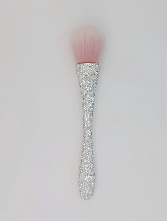 Foto: Zaaz luxe glitter blush poederkwast bronzer make up brush uniek kristallen design 7 kleuren gratis fluwelen bewaartasje