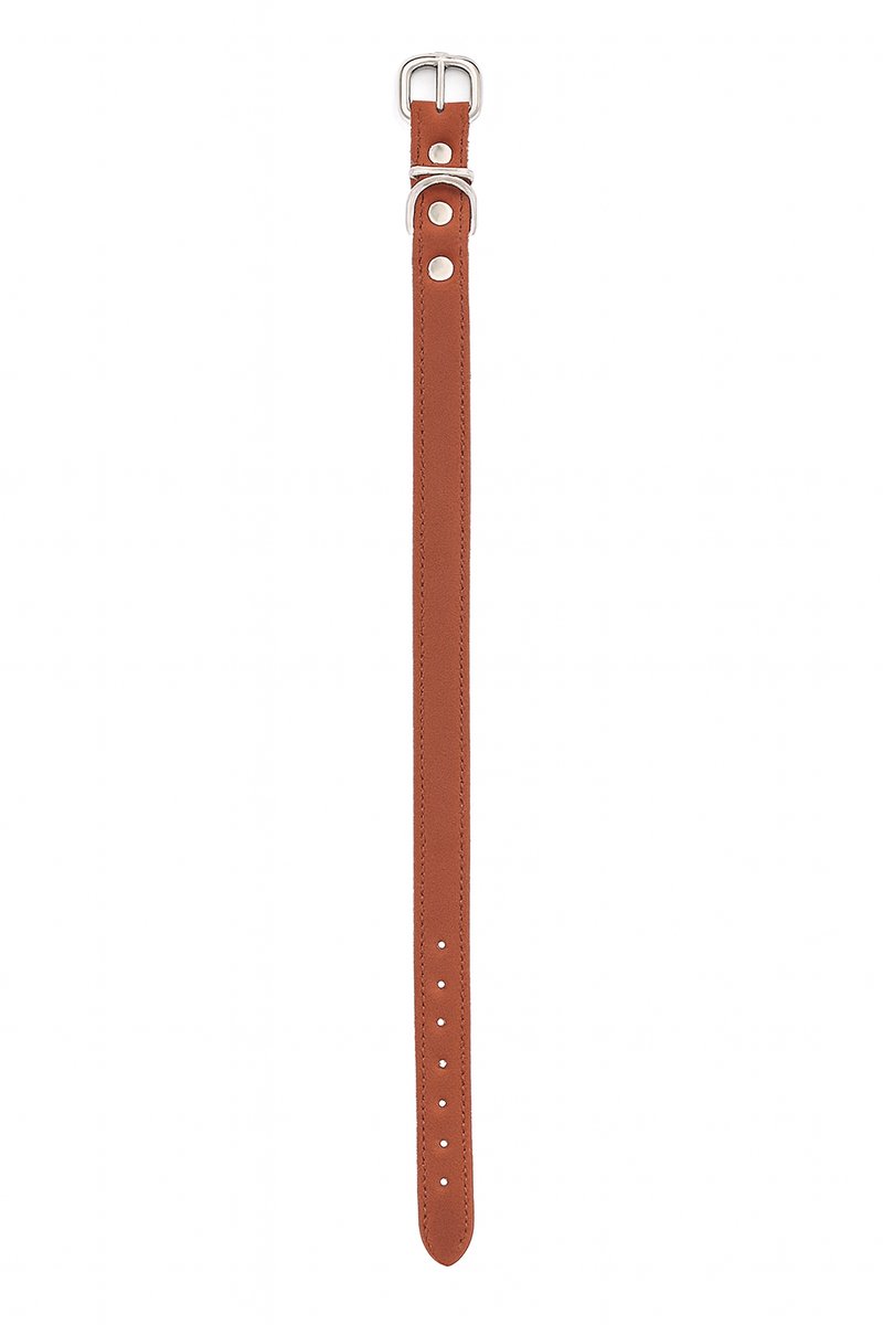 HALSBAND SOFTLEER KASRANJE BRN 22MMX60CM