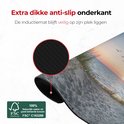 Detail van de extra dikke, anti-slip onderkant van de inductiebeschermer. Deze is gemaakt van 100% natuurlijk rubber.