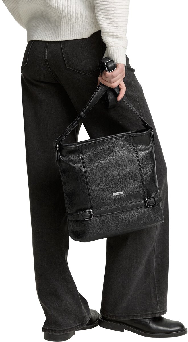 Tom Tailor - TTJUNA buideltas met riemelement - Maat ONESIZE - schwarz / black