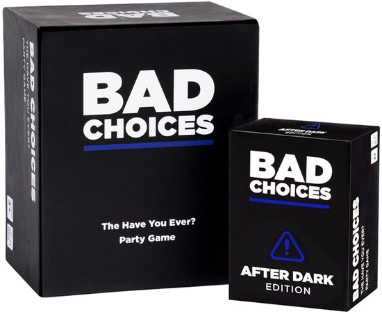Bad Choices Party Game + After Dark - Hilarisch kaartspel - 300+ vragen - 17+ - Voor brutale spelavonden