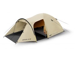 Trimm Trek - Tent - Sand/Creme - 3-4 personen - Ruime Apsis - Waterdicht en Ventilerend - Kampeertent