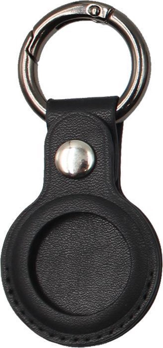 New Age Devi - Premium Leren Hanger geschikt voor Apple Air-tag - Zwart