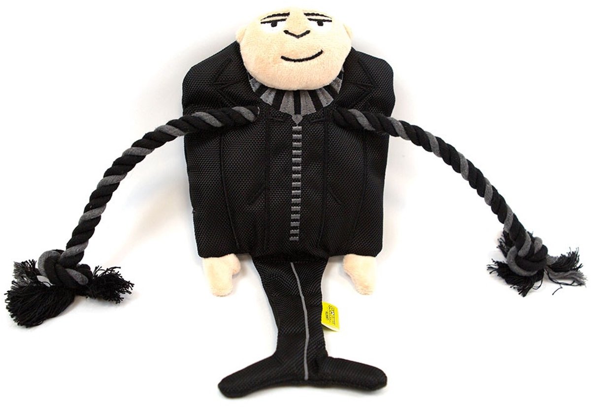 Minions pluche gru met sjaal en flostouw 23 cm