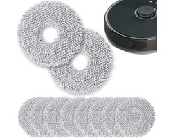 Set van 10 hoogwaardige mopkappen - mop - dweildoek - compatibel met de Dreame X30 / X40 / X50 / L10 / L10S Ultra / L20 Ultra en Xiaomi S10+, X10+, X20+ robots, ideaal voor het effectief reinigen van vloeren - hoogwaardige vervanging