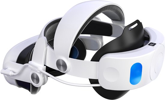 Foto: Gloovon elite strap met accu vr headstrap quest 3 3s met vr cover en 10000mah batterij ergonomisch ontwerp vr accessolres meta quest 3 geschikt voor oculus quest 3 3s