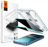 Spigen Privacy Glass pour Samsung Galaxy S25 Plus / S24 Plus - EZ Fit GLAS.tR - Protection d'écran en Tempered Glass 9H - Compatible avec les coques - Installation facile - Lot de 2