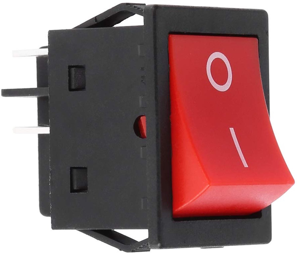 Rocker Switch 4-Pole - On/Off - 230 V - 30 A - 4-Pin - Lasmachine - Werkspanning 120 VAC/250 VAC