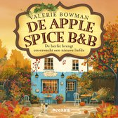 Boekcover van 'De Apple Spice B&B' door Valerie Bowman, met een charmant B&B in herfstsferen, omringd door kleurrijke bladeren en pompoenen.
