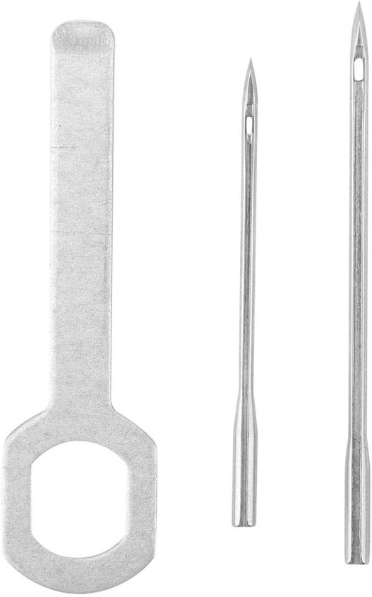 Automatische Lock Naai-priemkit - Speedy Stitcher lederen reparatiegereedschap met 2 naalden voor schoenen - tassen - riemen van Merkloos	 — afbeelding 2