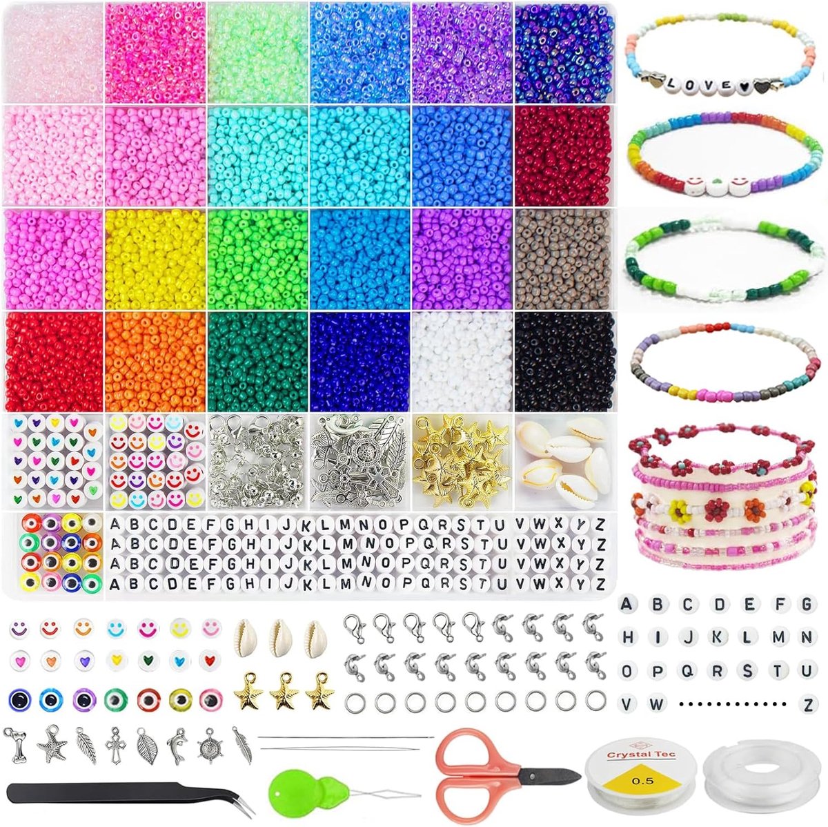 Sewing Thread - Sewing Machine Bobbins - 36 Colors Spools Underthread - 36pcs Bobbins met Opbergtas voor Brother - Babylock - Janome - Elna - Kenmore - Singer Sewing Machine