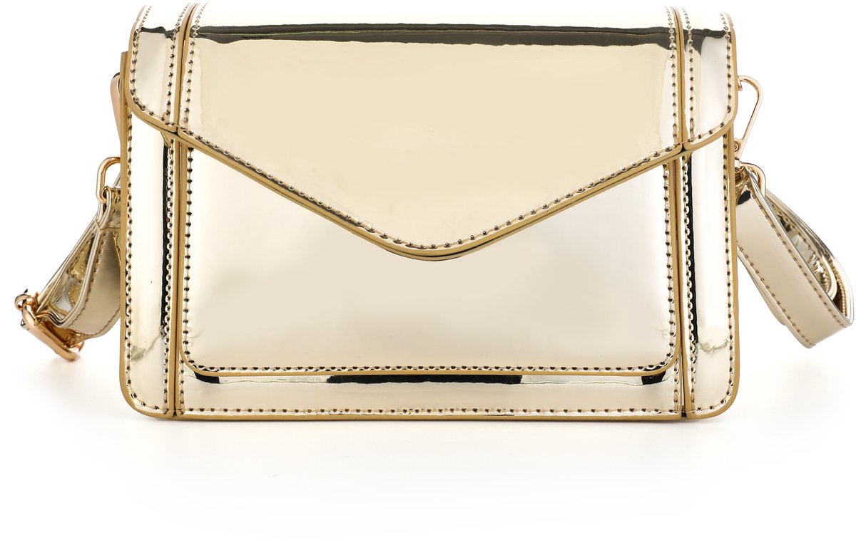 Michelle Bags - Metallic schoudertas - Goudkleurig