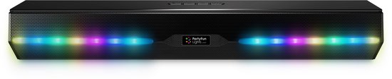 PartyFunLights - Draadloze soundbar met gekleurd lichteffect - Bluetooth - Krachtig geluid - Ingebouwde accu