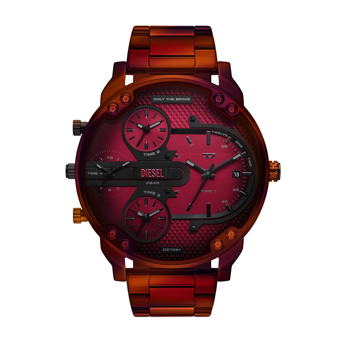 Diesel MR. DADDY SLIM Heren Horloge 54 - Rood
