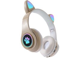KINSI koptelefoon kinderen draadloos - Kinder Koptelefoon met Kattenoortjes - Multi-apparaat Compatibel