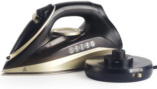 Zylo® Strijkijzer Draadloos - Strijkijzer - Stomer Kleding - Goud - 34cm x 28cm x 8cm