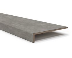 Mercurius Grey - Trap overzettreden - PVC - Traprenovatie 1000x300x560mm - Donker Grijs Beton.