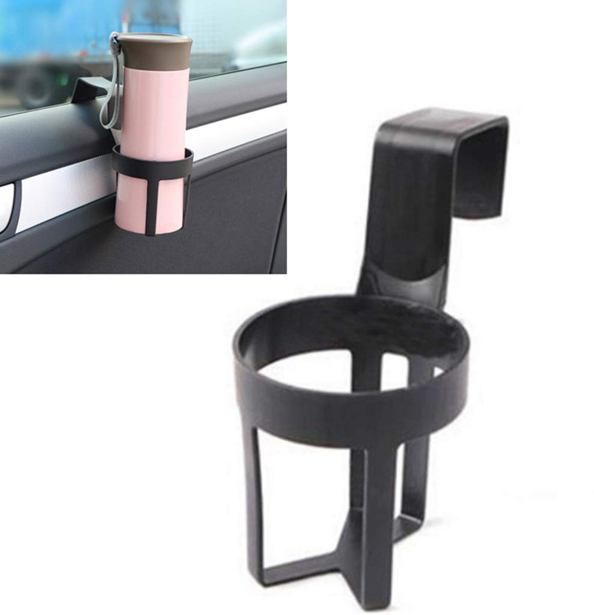 Ibenzoa® Universele Bekerhouder voor Auto's en Vrachtwagens met Eenvoudige Installatie en Stevige Grip