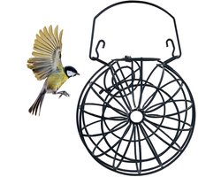 Ibenzoa® Metalen Vogelvoederkrans voor Wilde Vogels met Decoratief Ontwerp, 2,5 x 17 cm