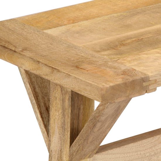 vidaXL Halbank 120x35x45 cm massief mangohout