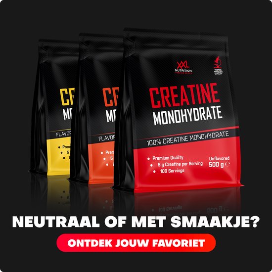 XXL Nutrition - Creatine Monohydraat - 100% Pure Creatine Monohydraat - Smaakloos - 500 Gram (100 doseringen)