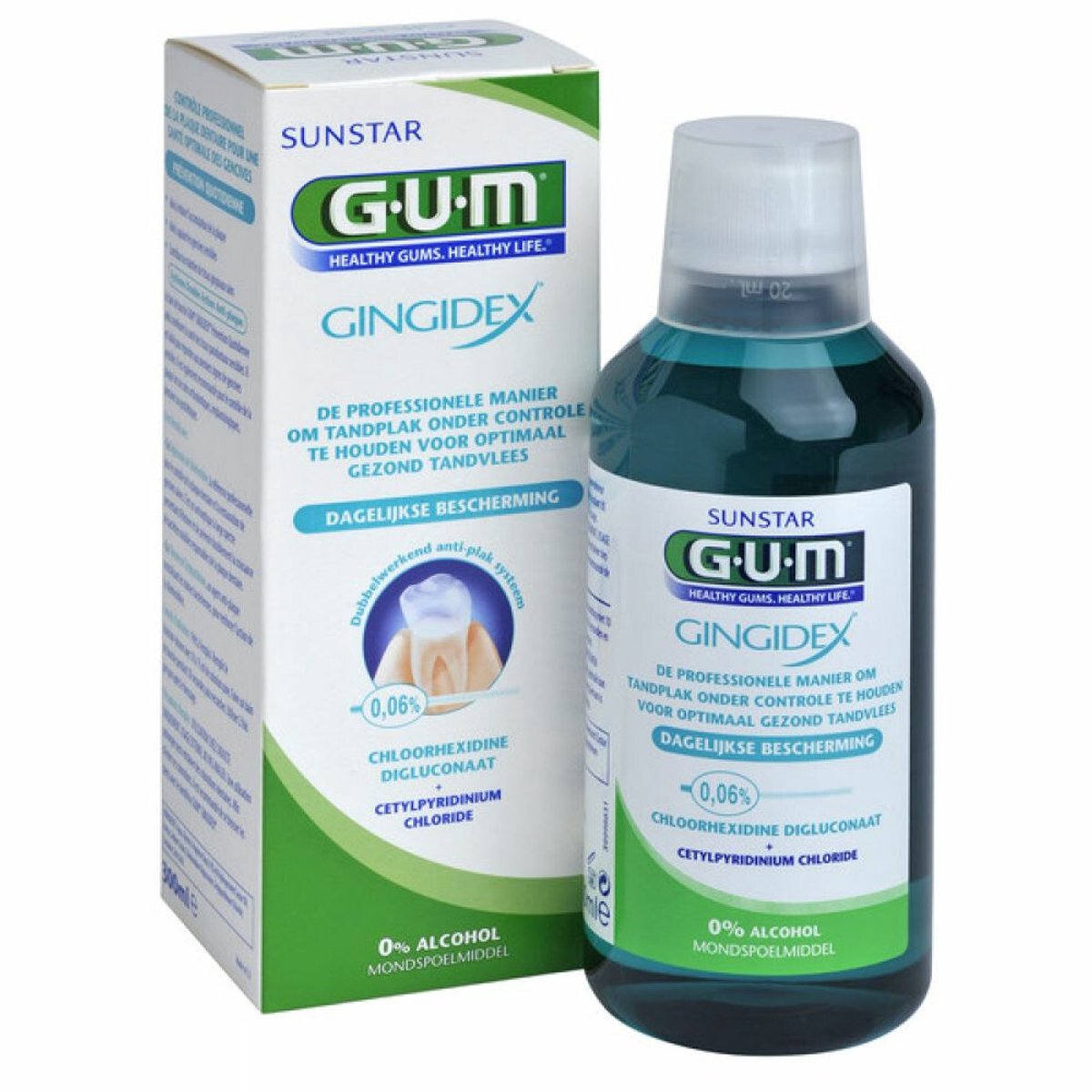 Goedkoopste 4x GUM Mondspoelmiddel Gingidex 300 ml