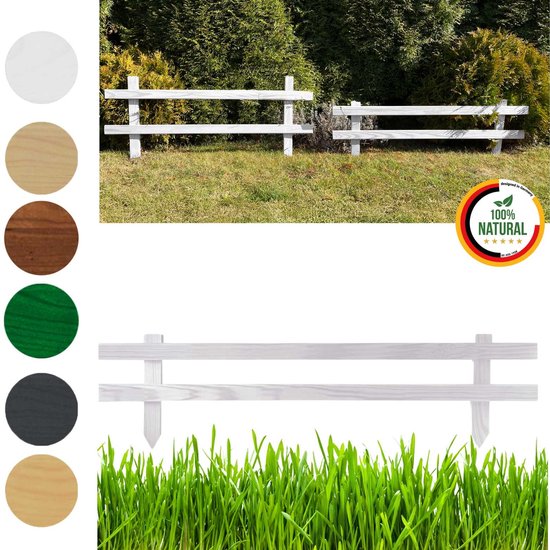Floranica Perkhekje Tuinhek Grenen tuinhek Gazonrand 30 cm x 100 cm Antraciet Tuinhekje Sierhekwerk van hout Decoratief hek Decoratieve Omheining Borderrand Tuinaanleg