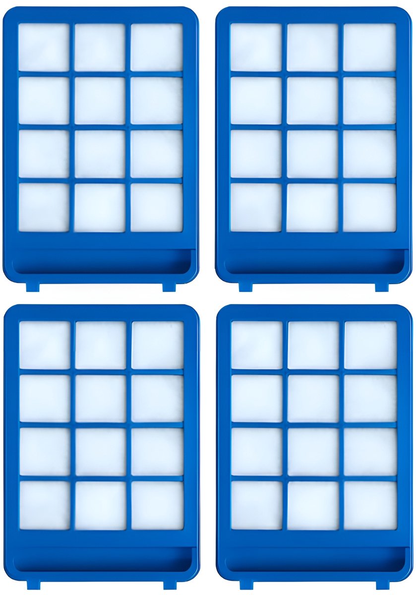 4x Filter geschikt voor Philips Powerpro\/Marathon Ultimate met schuim inzet