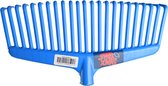 Synx Tools bladhark zonder steel - Gazonhark - Tuinruimer - Harken - 23 Tanden - Grashark- Gazon - Kunststof Blauw/Groen/Rood Assorti - Hark