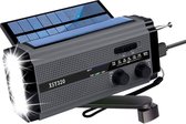 Bol.com Beste noodradio met zaklamp XL zonnepaneel dynamo en powerbank aanbieding
