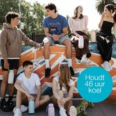 b.box Drinkfles en Waterfles met Fliptop 1 Liter | Drielaags Isolerend Roestvrij Staal | Houdt Drankjes tot 46 uur Koud | 1 l