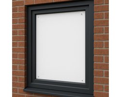 Universele Zonwering - Met Zuignappen – Wit - 300 cm - 80% lichtdoorlatend - Zonnescherm - Zonnewering - Schaduwdoek - DIY