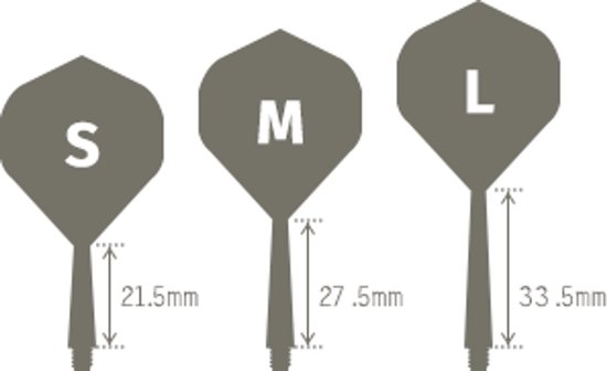 Condor Zero Stress Flight System - Small Black - Dart Flights van Condor — afbeelding 2