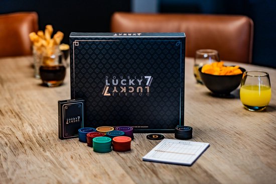 Double Lucky 7 - De SPELHIT van 2024! - Het nieuwe gezelschapsspel waar strategie en geluk samenkomen - Voor jong & oud, thuis of met vrienden - 2 tot 7 spelers - Speel al in 5 minuten (NIEUW 2024)