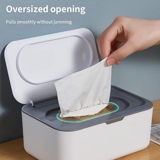 Vochtige doekjes dispenser - Wipe box - Vochtig Toiletpapier Houder- Vochtige doekjes opbergdoos - doos voor nat toiletpapier - voor thuis en op kantoor - 1 stuk — afbeelding 2