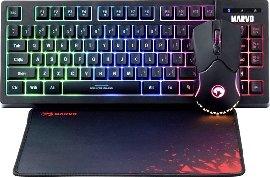 Marvo 3 in 1 gaming combo LOOT 30 – keyboard-muis-muismat
